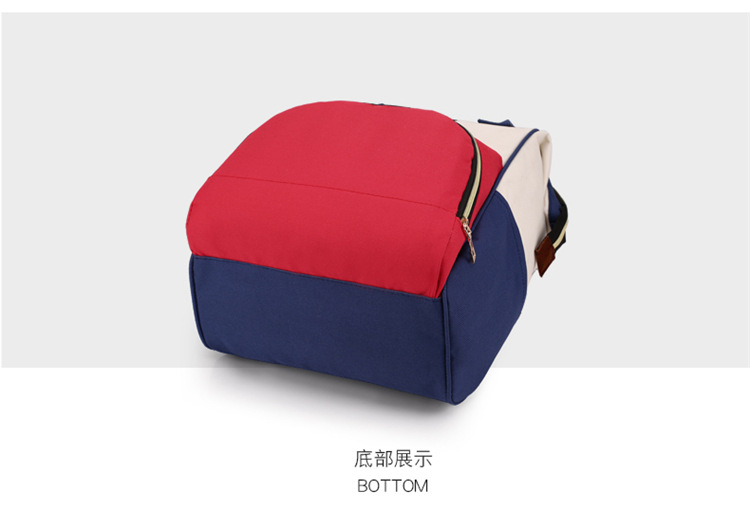Factory-customized gift mom bag with printed patterns, large capacity, lightweight, double-shoulder mother and baby bag, waterproof maternity bag pic 24