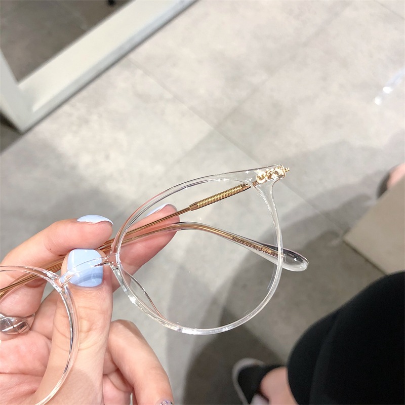 文奕02冷茶色眼镜近视超轻tr90眼镜框女素颜防蓝光镜小红书同款潮详情23