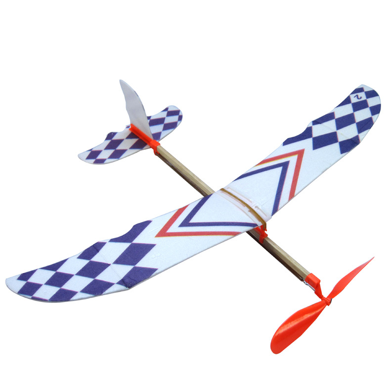 Mini miniature Thunderbird, divine bird, rubber band, power aircraft, glider, model aircraft, experiment, diy, science and education pic 12