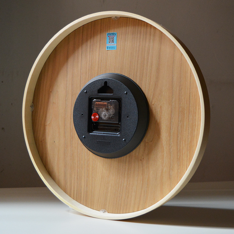 曲木挂钟:挪威森林数字款 静音曲木挂钟中国风潮新款 家居饰品钟详情4