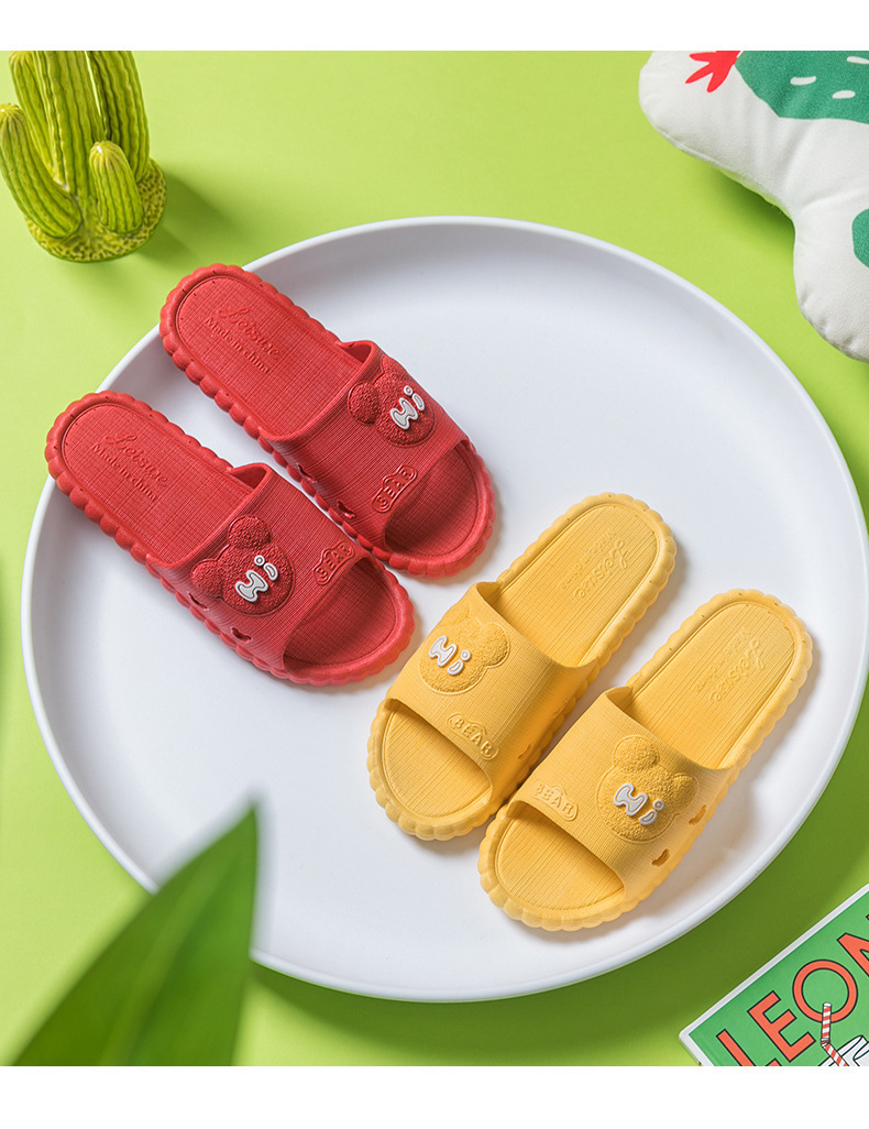 可爱小熊凉拖鞋男夏天浴室外穿情侣防滑托鞋酒店洗澡女居家用拖鞋详情18