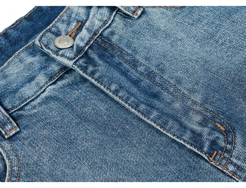 LK男装|美式做旧直筒牛仔裤男女潮牌百搭休闲阔腿拖地长裤子1012详情16