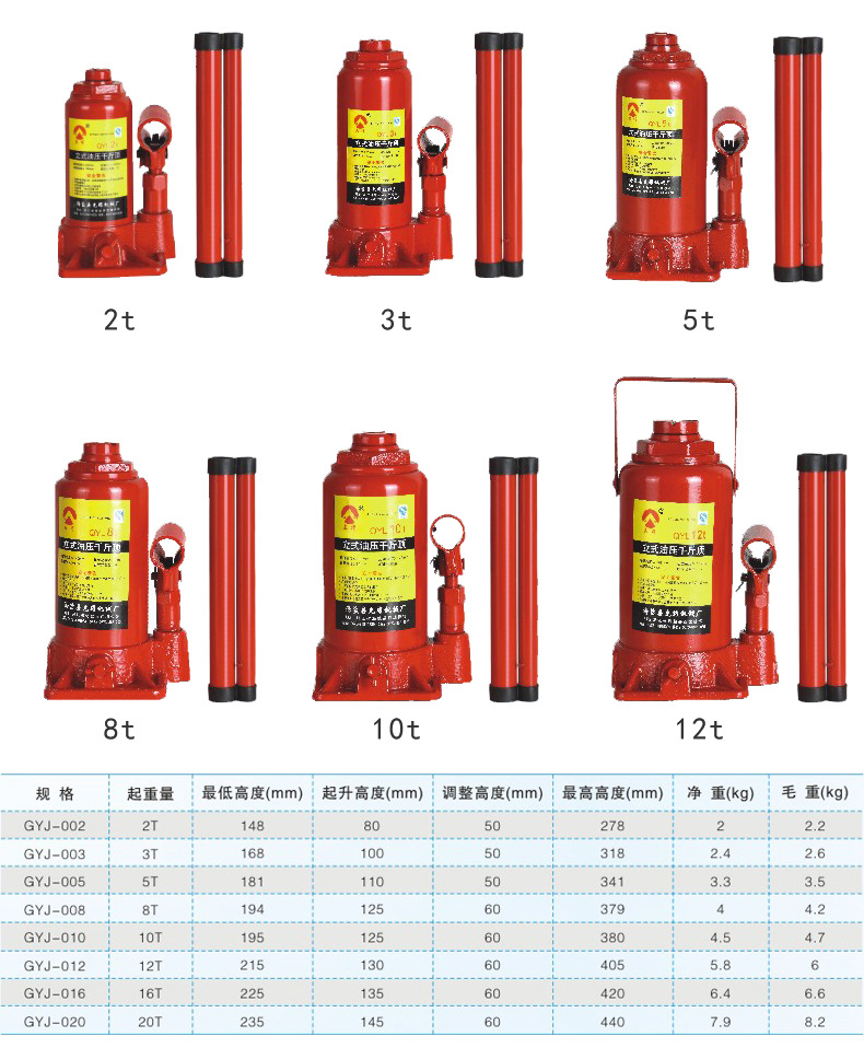 8T long pump single pump flat-bottom lifting 8-ton 2T extended crane hydraulic jack factory direct sales pic 4