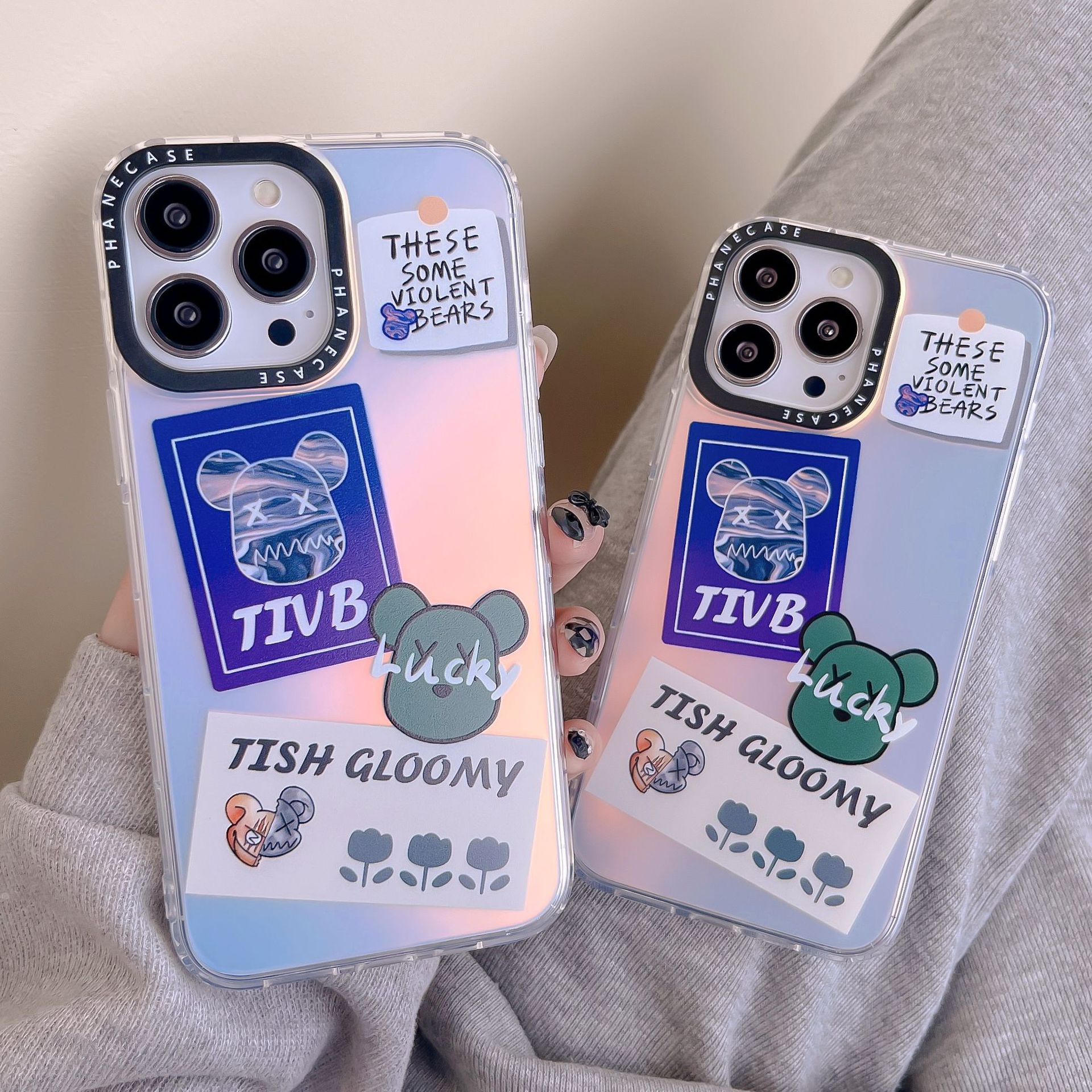 Laser Cartoon 14 is suitable for iPhone14Promax and iPhone 13Pro phone cases. 12 Personalized and 11 shockproof XSMAX pic 8