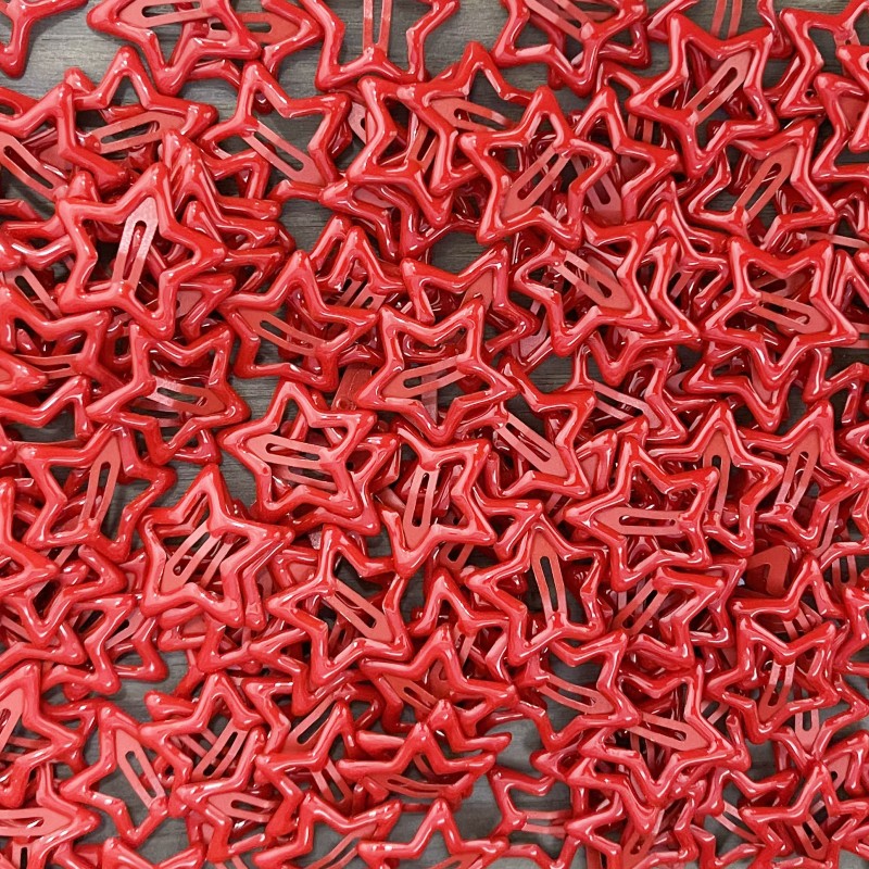 星星发夹y2k多巴胺卡子女儿童配饰头饰bb刘海夹五角星鸭嘴夹批发详情33