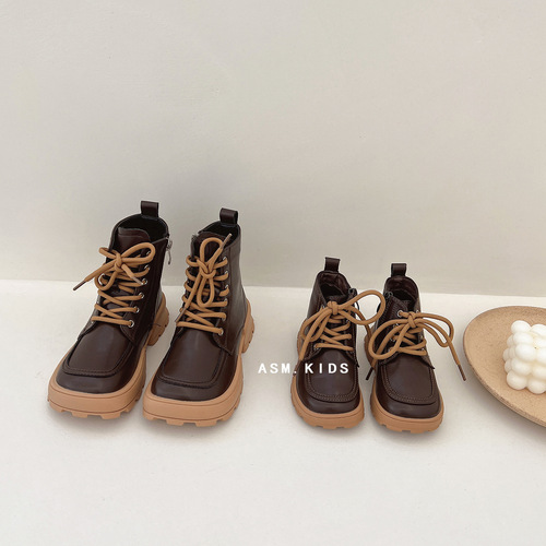 夏萌童鞋2022秋季新款男女童拼色软底板鞋儿童便捷侧魔术贴休闲鞋详情26