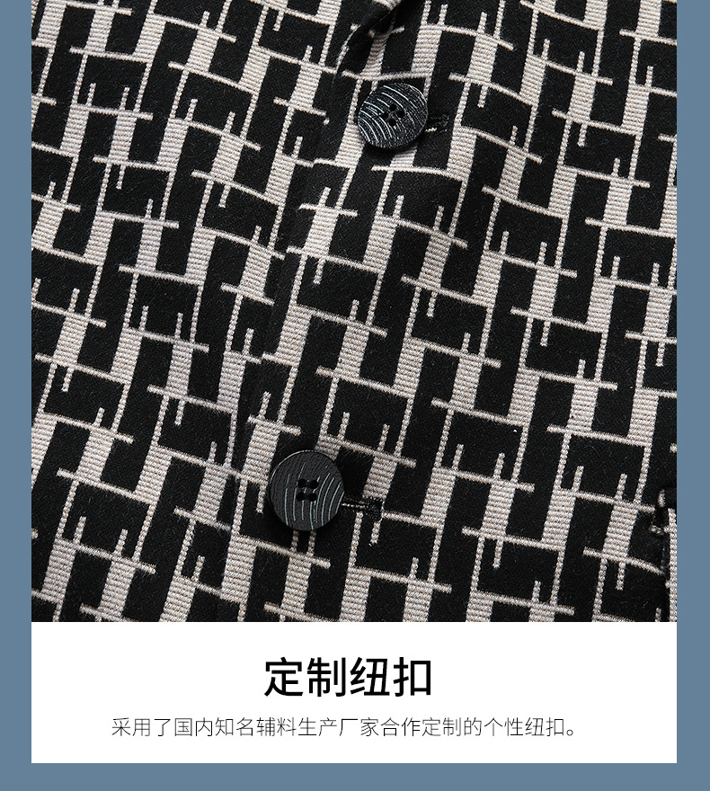 Negocios chaqueta a cuadros traje de hombre tendencia de la moda ropa de hombre versión coreana estilo de otoño top slim casual traje hombre pic 15