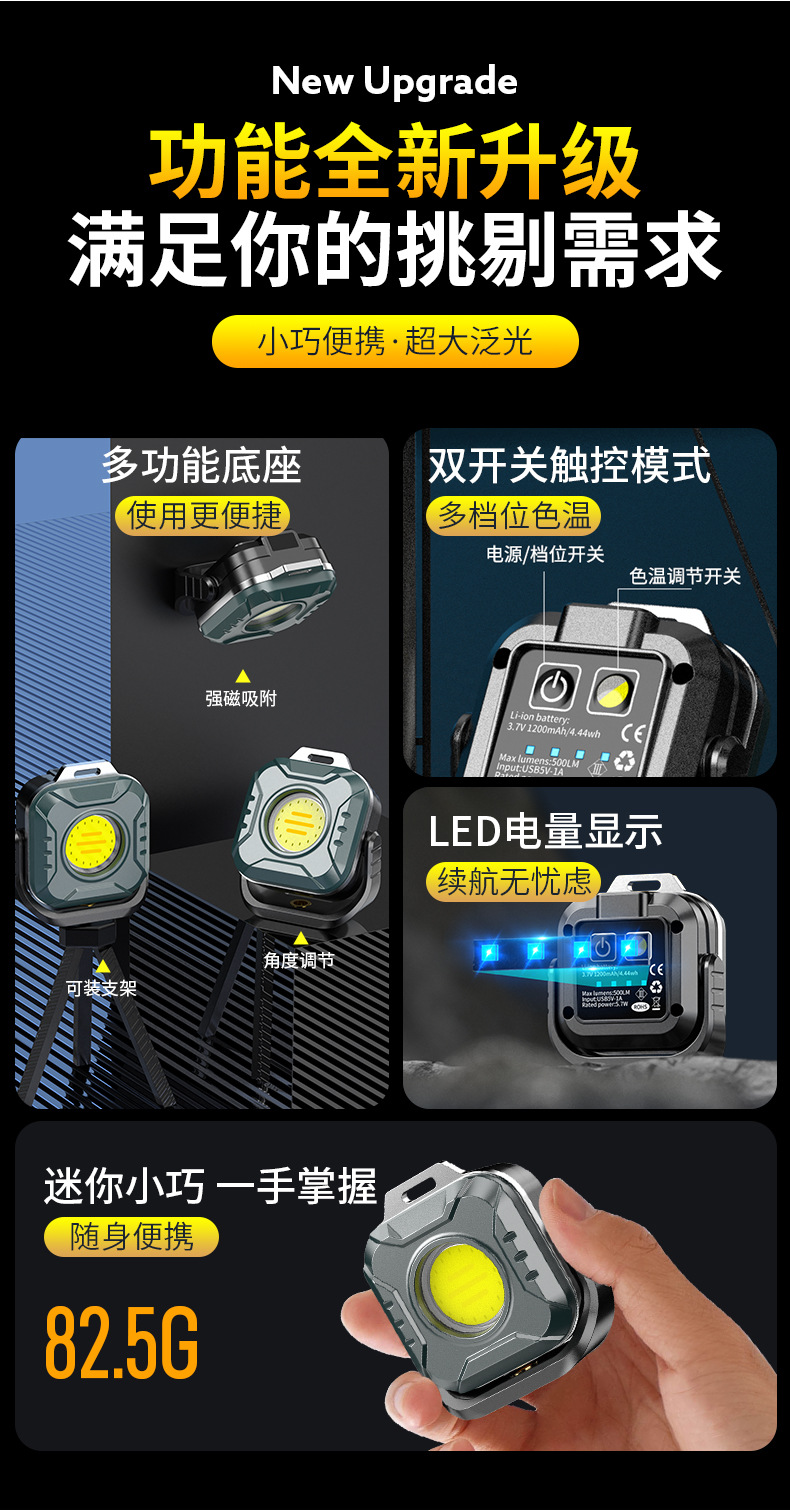 KXK-986工作灯电子灯野营户外露营灯应急SOS闪烁救援灯详情2