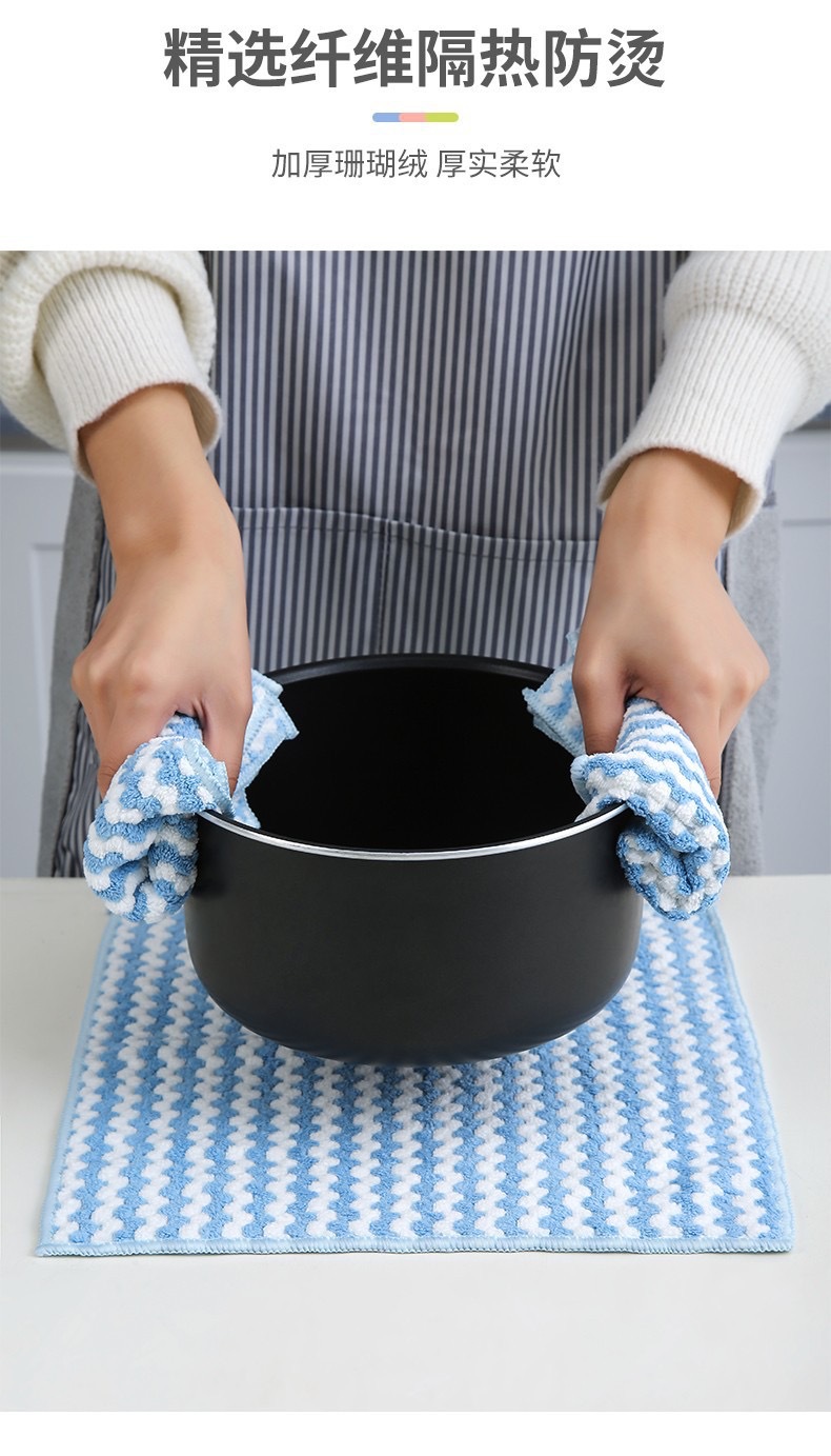 25*25 kitchen cleaning cloths, absorbent dishcloths, oil-free dishcloths, scouring pads, household cloths, 1 yuan supply pic 7