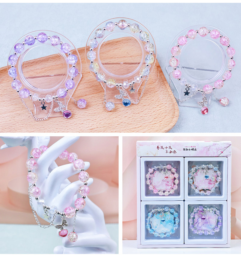 文创手链原创ins风冰裂爆花琉璃手饰情侣款diy手串新中式古风手饰详情9