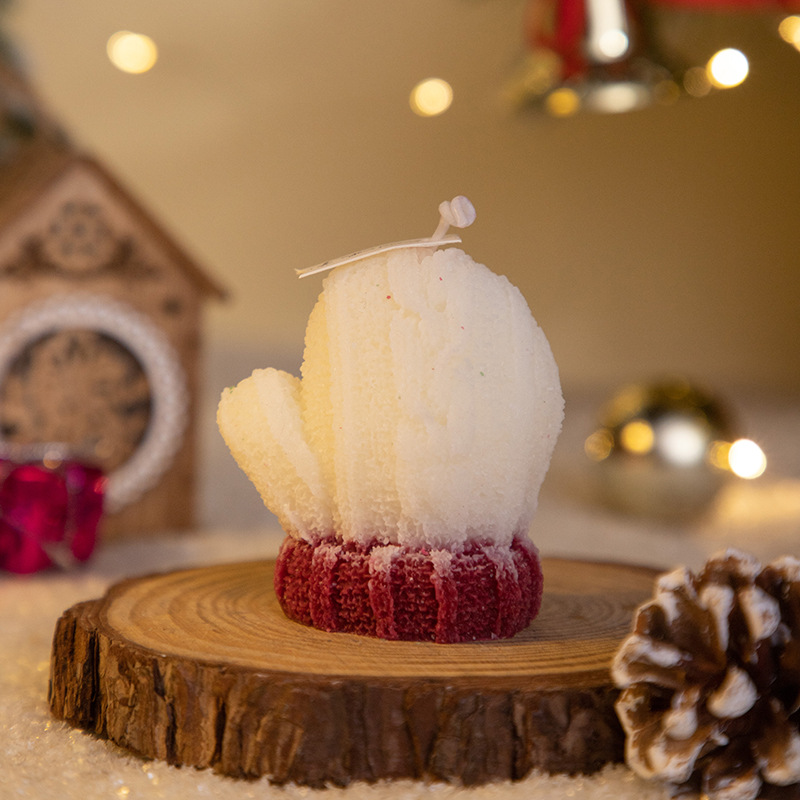 圣诞手套香薰蜡烛伴手礼ins创意家居摆饰套装拍摄道具节日礼品详情14