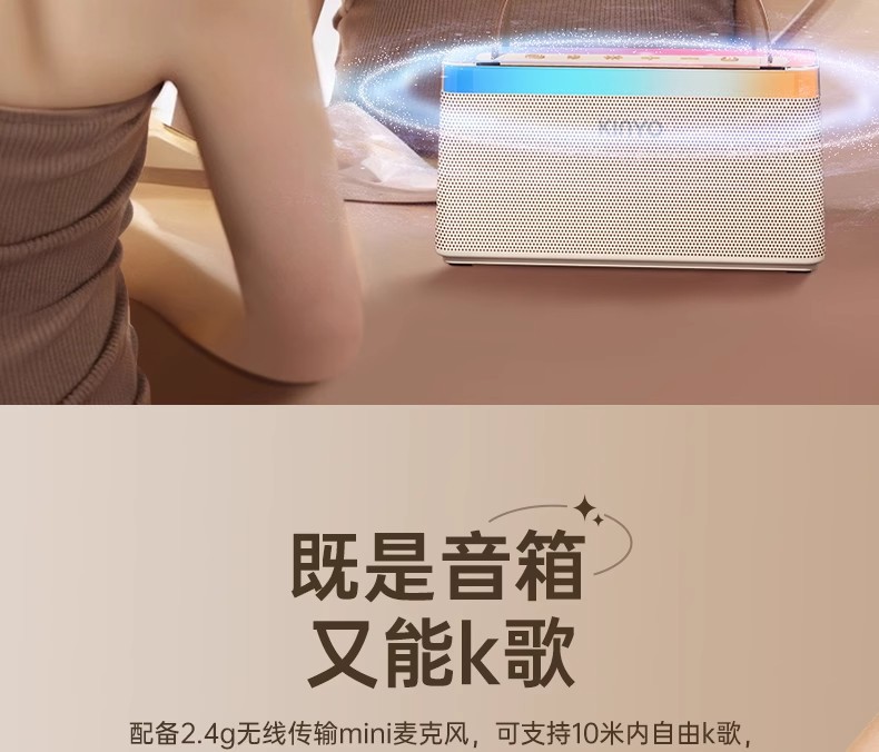 C10 Bluetooth speaker, home wireless karaoke microphone, audio all-in-one machine, high-quality subwoofer for home ktv pic 12