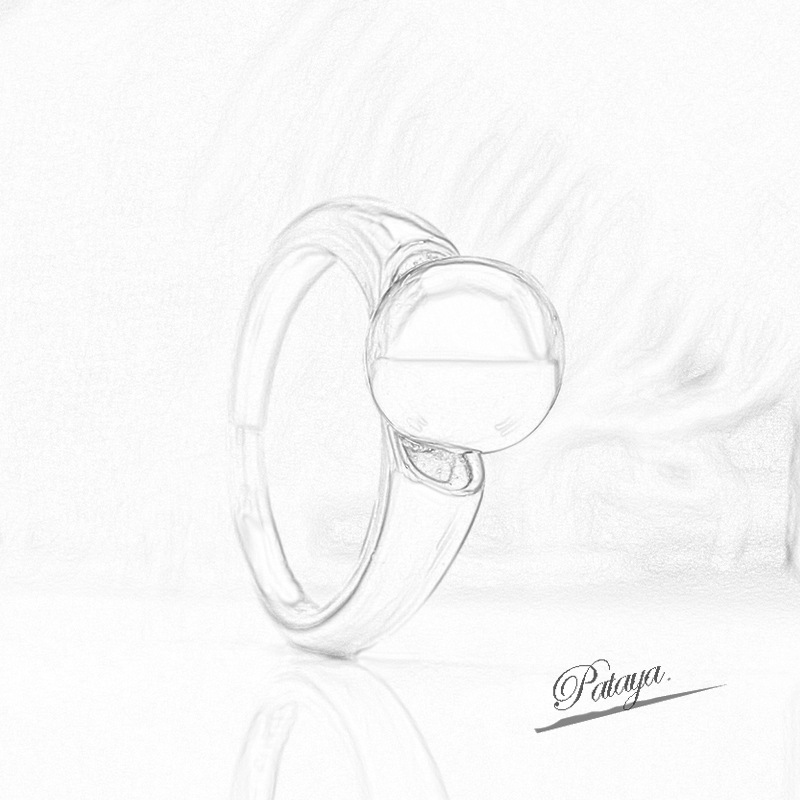 PATAYA smooth spherical exquisite ring, 585 rose gold color-preserving electroplated jewelry, cross-border direct supply jewelry pic 5