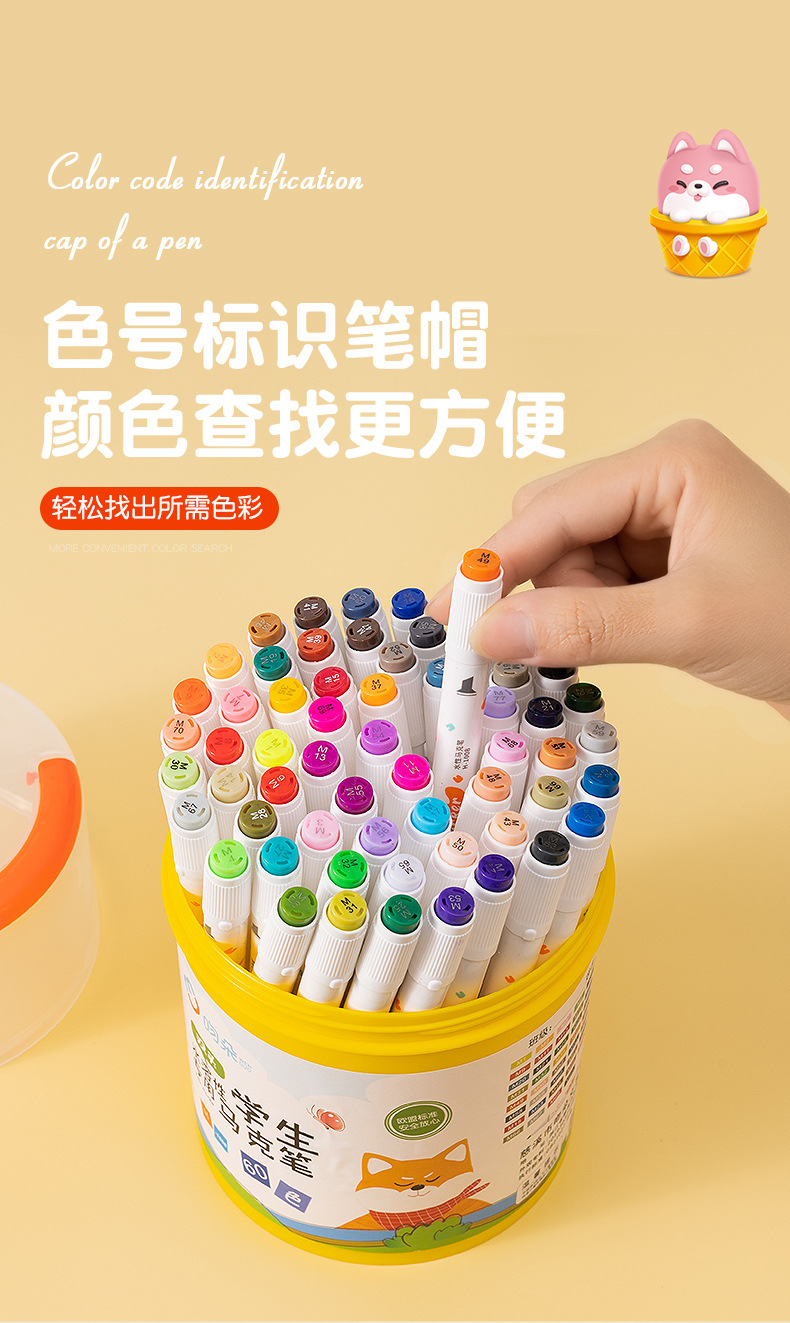 Marker pen set: 12, 24, 36 pieces. Art, drawing, planner, marking, outlining, marker pen, water-based marker pen pic 9
