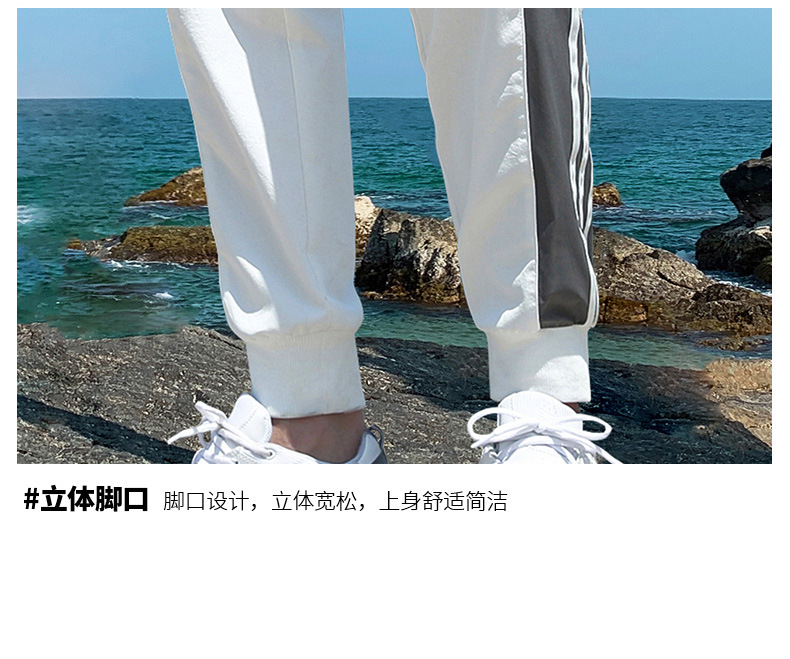 2022新款秋季休闲裤子九分裤男士卫裤运动裤修身男裤子厂家批发详情31