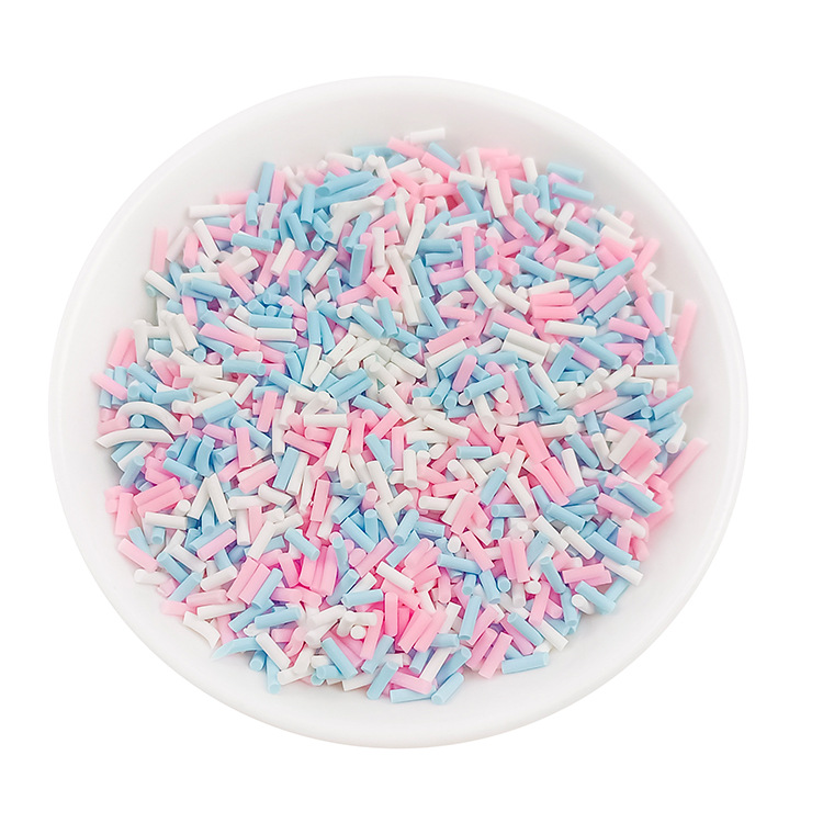 50g artificial soft clay long strip sugar granules packaging, food and play chocolate, handcrafted material, cream glue decorated soft clay granules pic 28