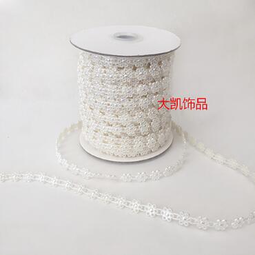 Factory direct sales of AB color bead chain VX10-40, customizable DIY handcrafted Korean clothing accessories and auxiliary materials pic 4