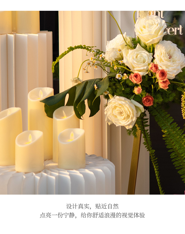 LED swing electronic candles for concerts, weddings, birthdays, murder mystery games, photography, decoration, atmosphere, and simulation candles pic 10