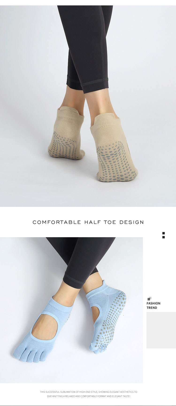 瑜伽袜子夏季防滑袜女夏天普拉提袜五指袜分指运动室内运动袜详情18