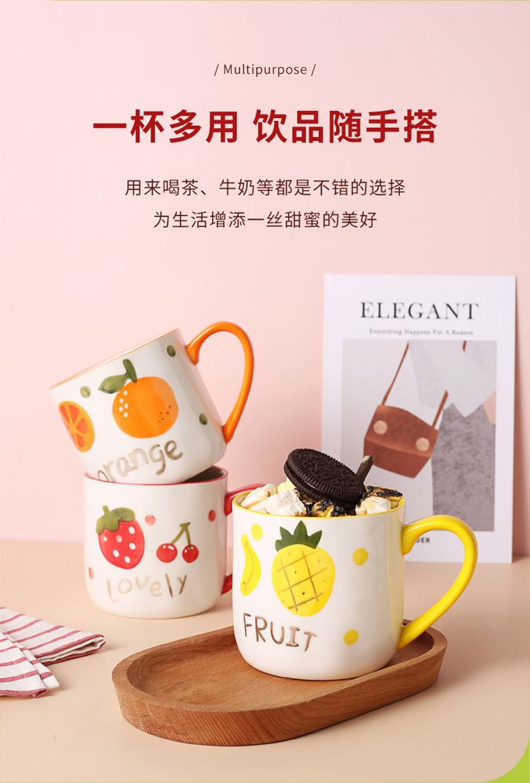 创意早餐杯子卡通陶瓷马克杯 个性潮流喝水杯家用咖啡杯男女茶杯详情6