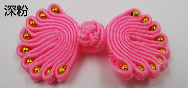 Direct sales of retro cheongsams with nine beads, bead plate buttons, wedding invitations, home Hanfu head flower decorations, butterfly flower buttons pic 4