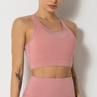 跨境新款莱卡纤维健身运动文胸防震跑步瑜伽背心运动内衣瑜伽服女详情8