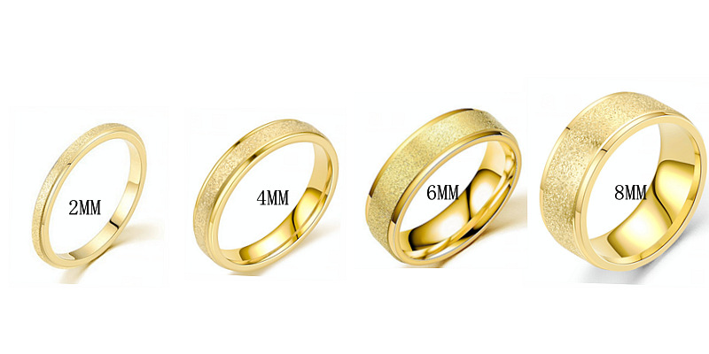 ing Trend European and American niche titanium steel frosted rings, Korean style fashionable couple rings for women, cross-border jewelry for men/domestic trend products pic 6