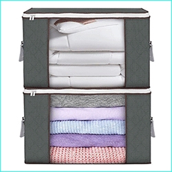 Amazon thickened non-woven fabric quilt storage bag, packing bag, moving storage bag, foldable cotton quilt storage bag pic 5