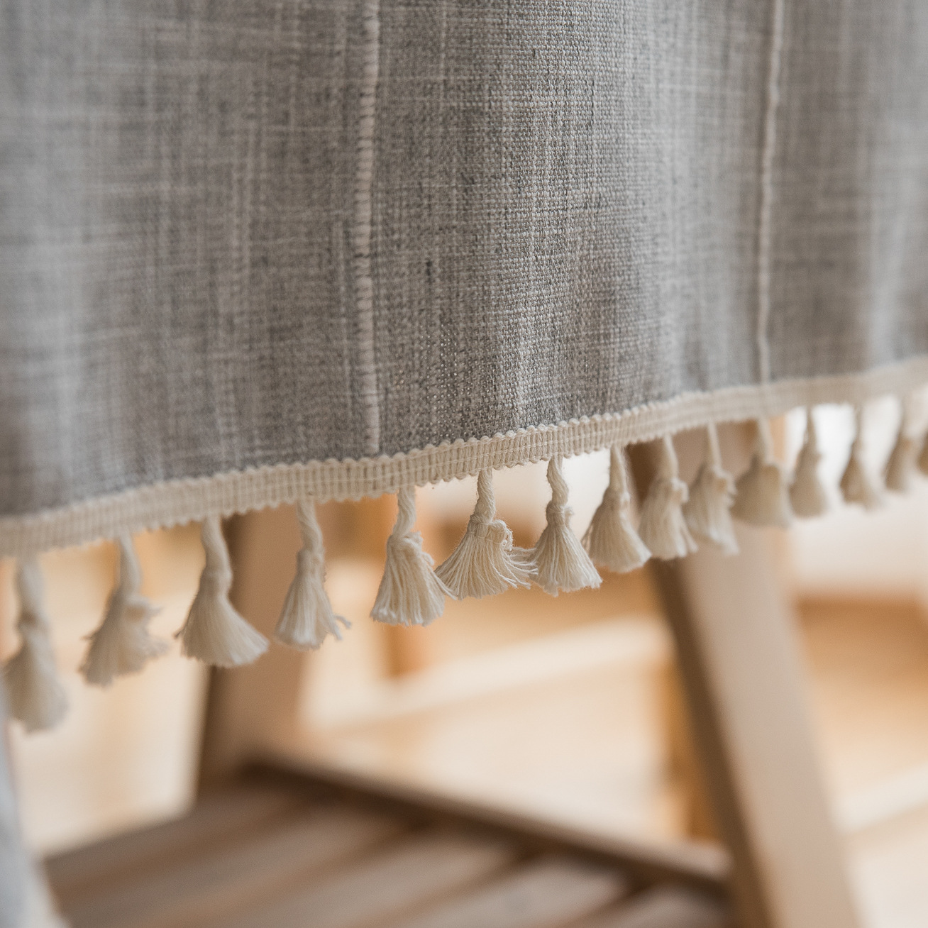 Cross-border Amazon farmhouse antique embroidery party tablecloth, cotton and linen outdoor linen coarse linen waterproof cover tablecloth pic 3