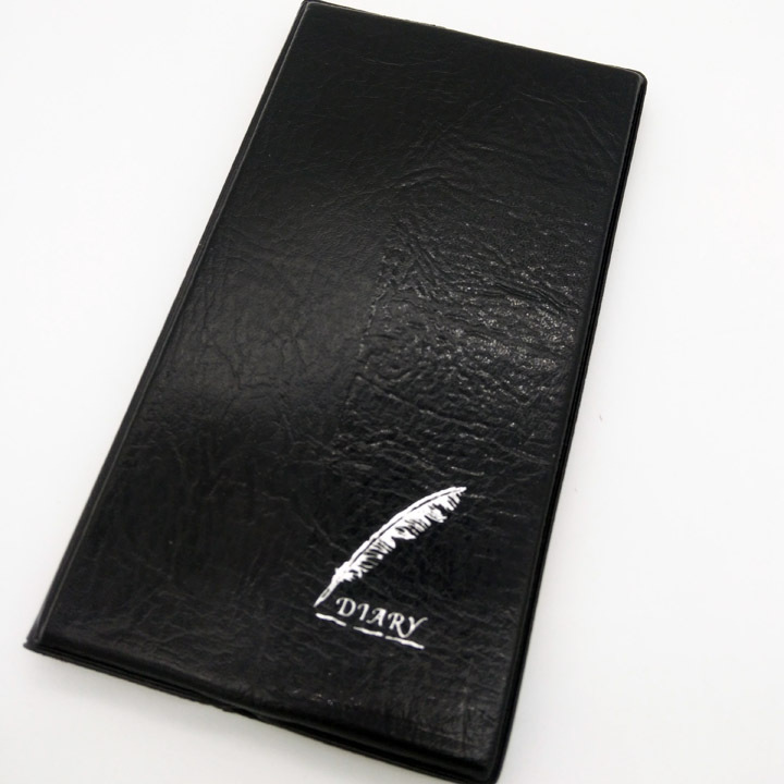 C1321 2848 Narrow black leather notebook, diary, notepad, Yiwu 2-yuan 2-yuan store pic 6