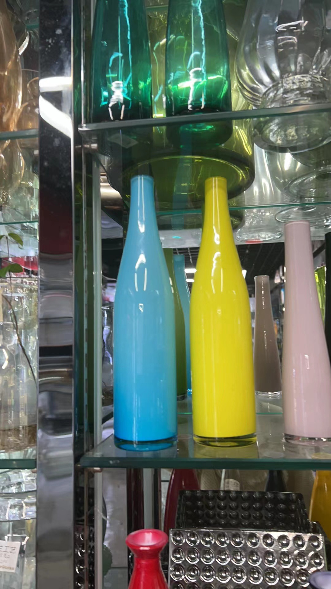 玻璃花器插花花瓶日式简约客厅餐厅餐厅酒店样板间简约摆件批发详情6
