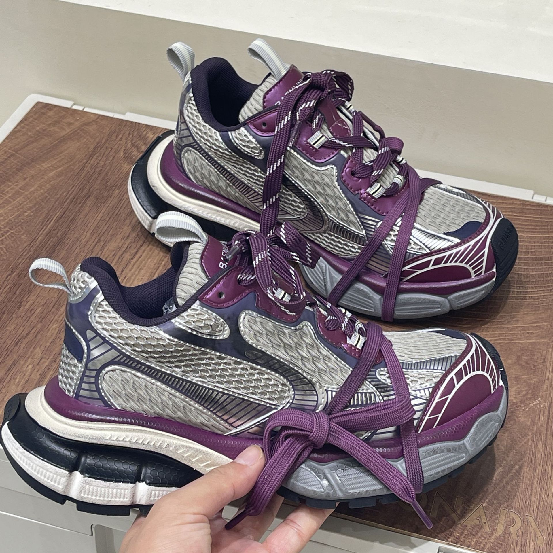 2023年新款老爹鞋增高厚底运动鞋休闲做旧复古情侣男女鞋详情29