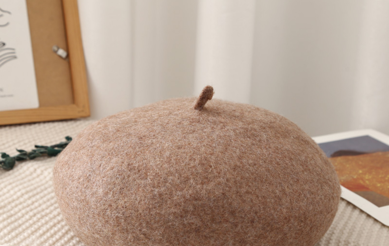 帽子女时尚秋冬羊毛贝雷帽韩国画家帽女生蓓蕾帽文艺百搭南瓜帽冬详情31