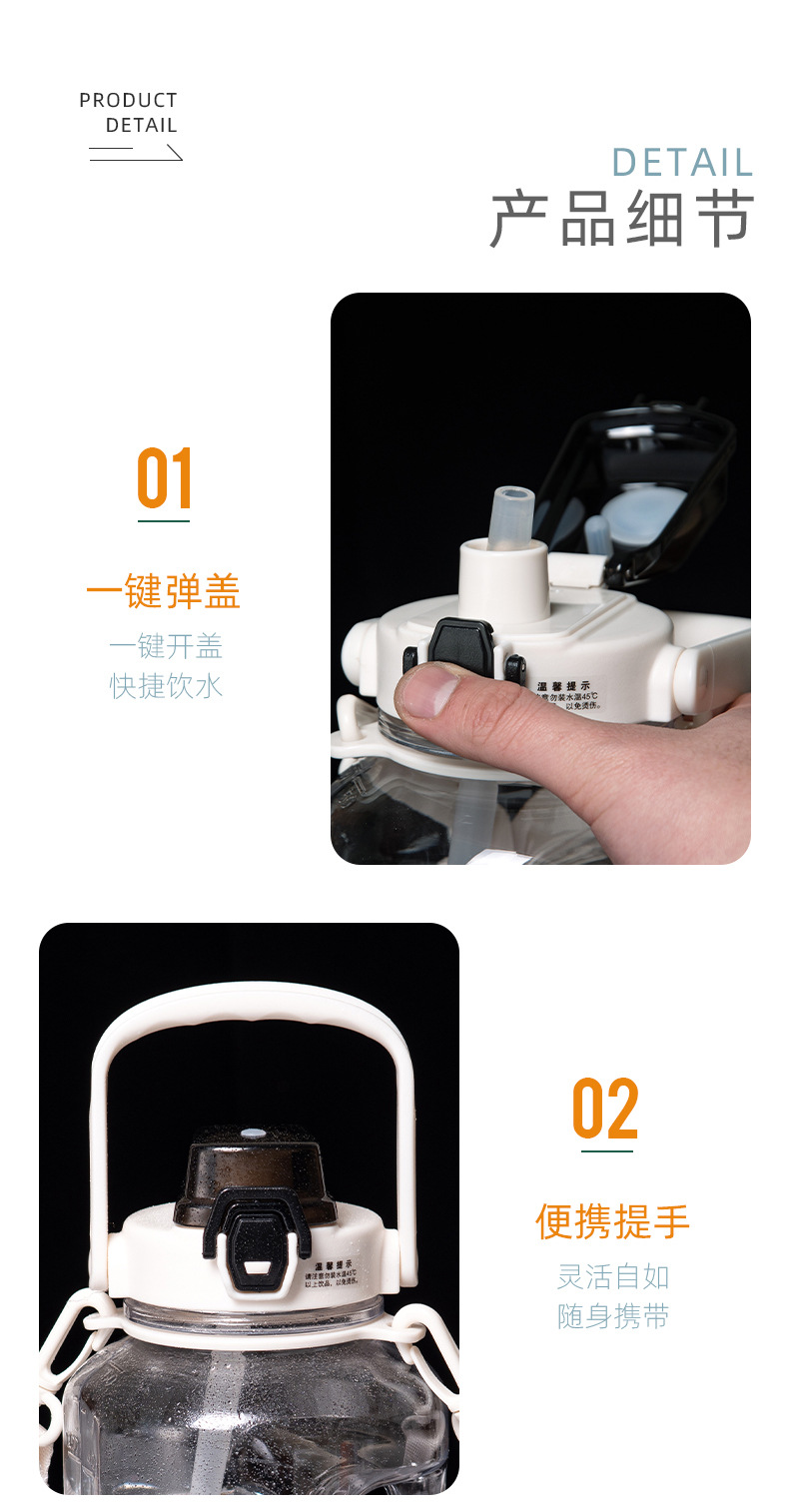 1500ML Dodge Awakening Fat Guy Plastic Cup Tritan Large Capacity Ton Bucket Outdoor Sports Car Water cup pic 10