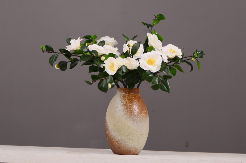 High-end artificial camellia wholesale from the original factory, ins home, hotel, banquet table flowers, cross-border pic 12