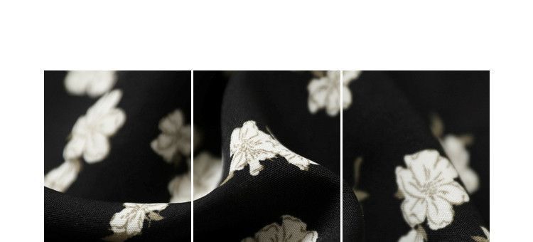 Elegant floral print dress 2024 Summer new style dress with a figure-hugging and patchwork design for a younger petite V-neck pic 7