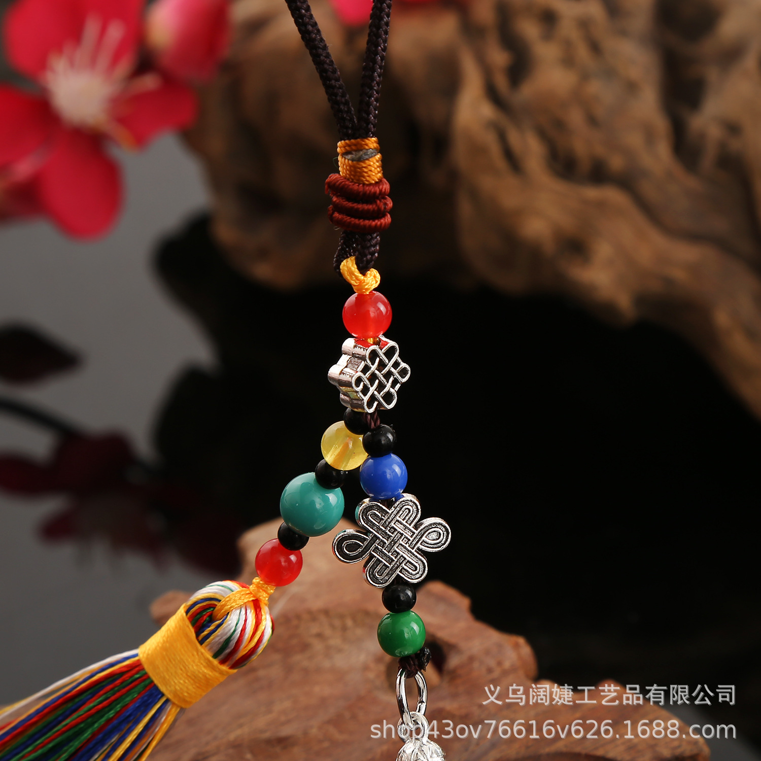 Creative hand-cranking prayer wheel color pendant package, six-character mantra, leng Yan mantra, five-color flowing mustache car pendant wholesale pic 14