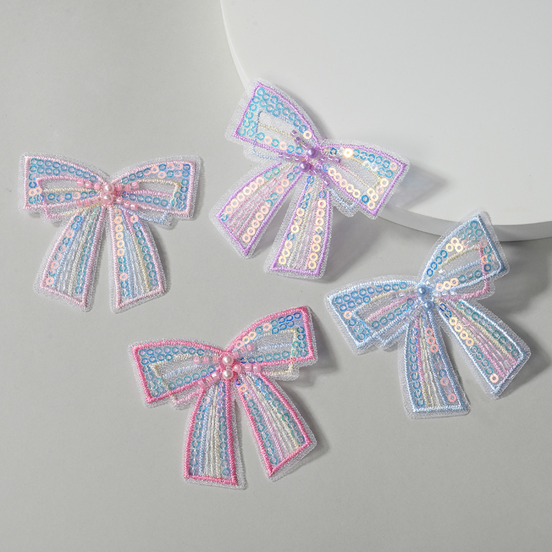 Single-layer butterfly fabric embroidery, colorful chiffon butterfly clothing, headwear accessories, handcrafted accessories, baked cake decoration pic 4