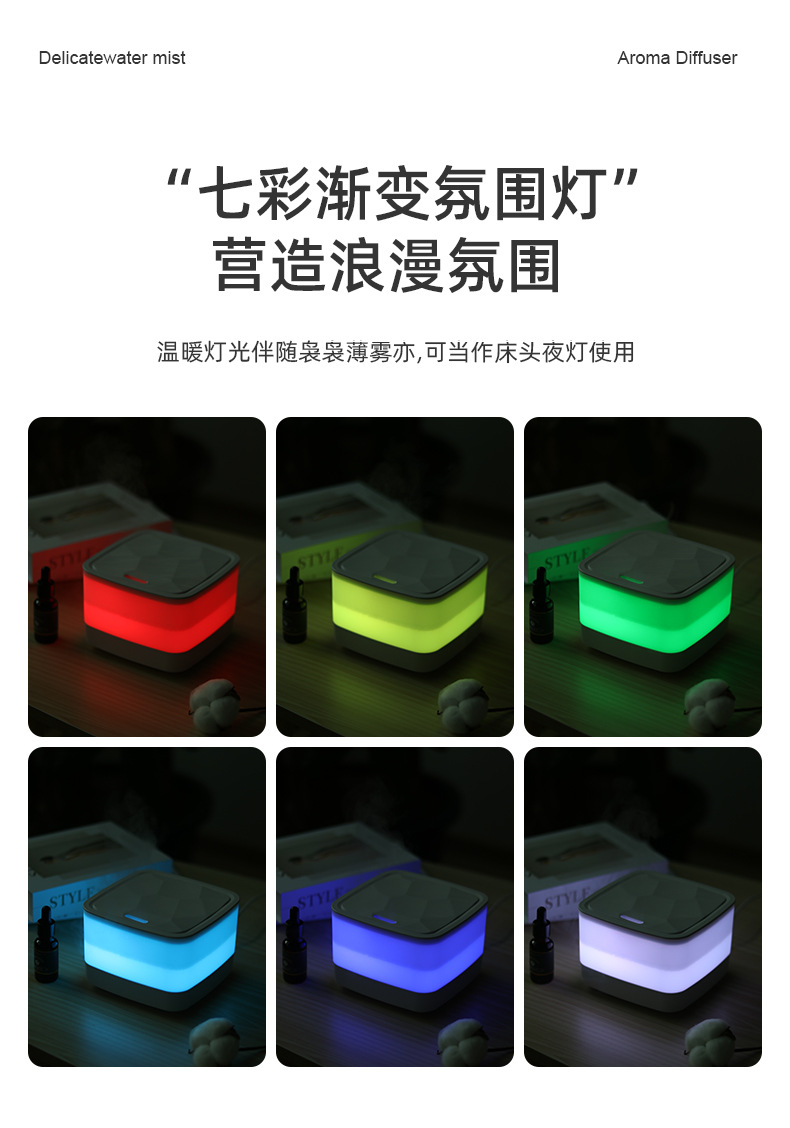 新款跨境无印良品超声波香薰机 家用桌面静音大雾量精油扩香机 加湿器功能一体 其他分类新品上市详情6