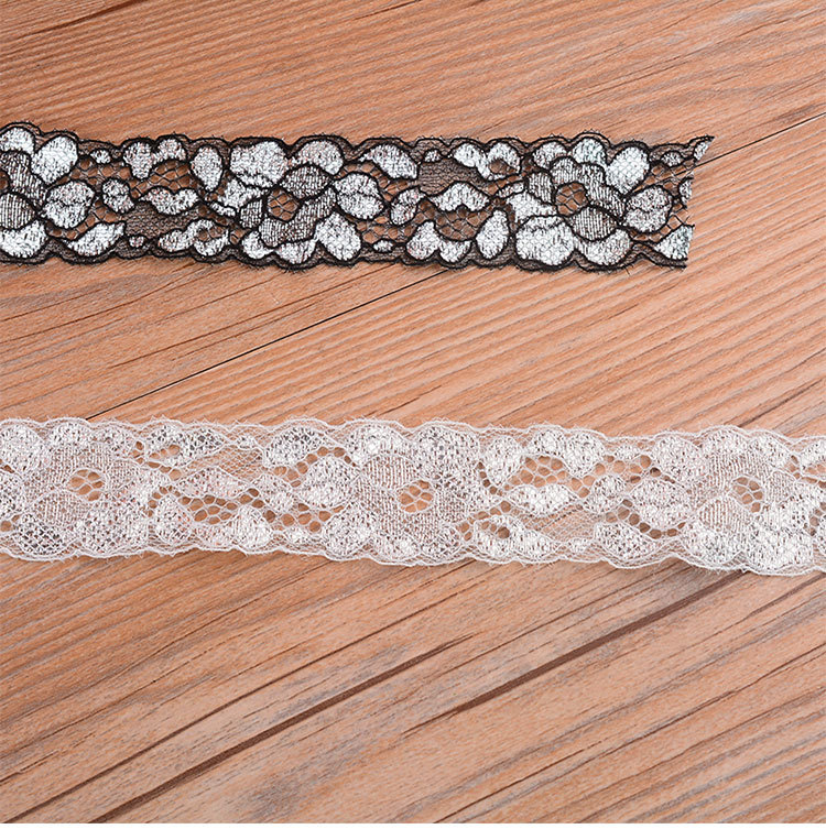 Factory direct supply of lace, eyelash lace, silver thread, gold thread, non-elastic lace, clothing accessories, water-soluble embroidery pic 4