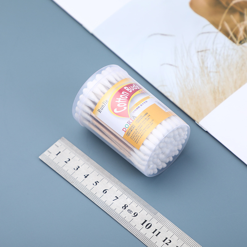 Disposable double-headed cotton swabs, beauty and makeup cotton swabs, wooden barrel cotton swabs, wholesale 2 yuan, 1 yuan and 2 yuan, street stall small commodities, small sundries, daily necessities wholesale pic 4