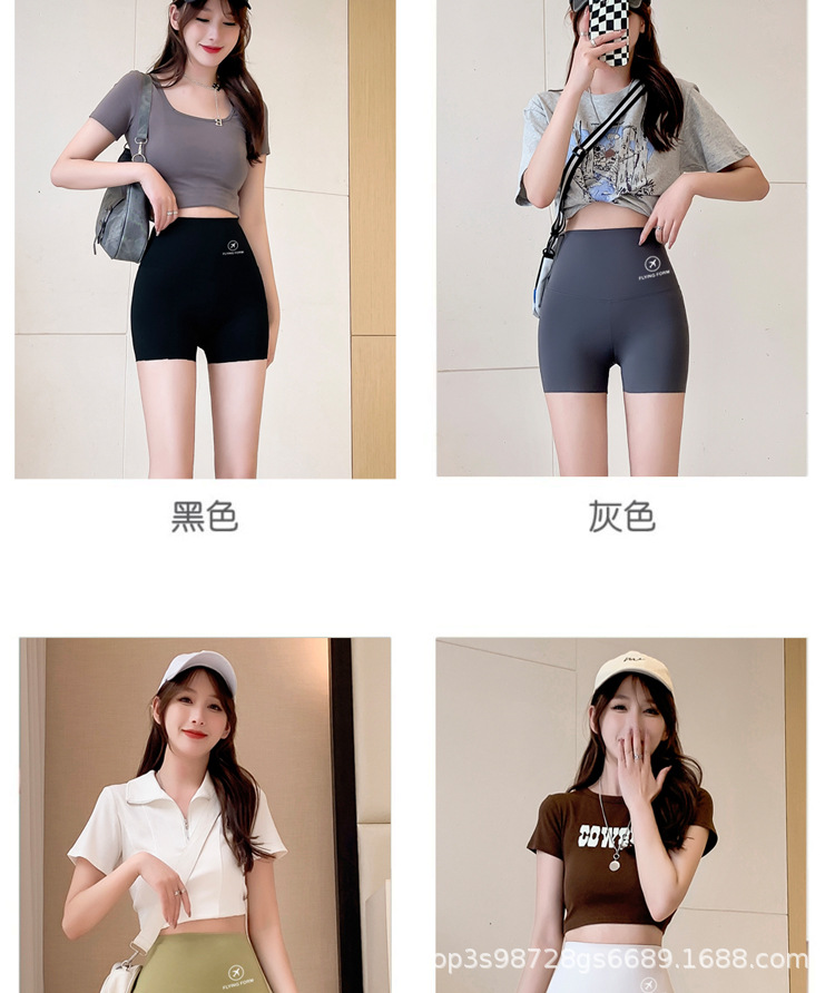 Yiwu three-part shark pants for women in summer are thin, belt-tightening, anti-leakage, and slimming when worn outside. They are large-sized, safety short pants with a base layer pic 14