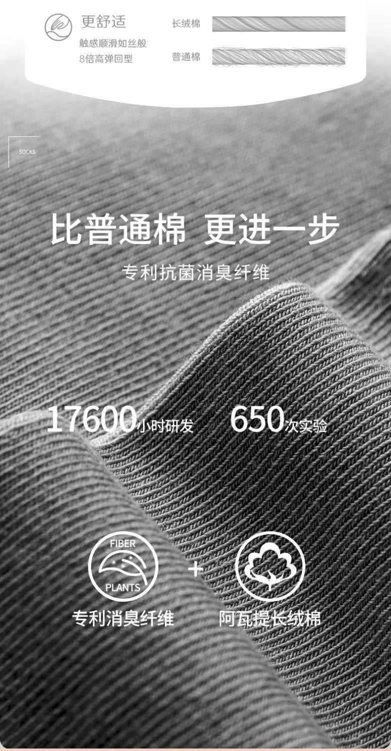 手足堂养足有道除臭袜短袜船袜男女士吸汗春夏季纯棉抗菌防臭袜子详情3