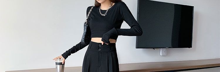 黑色西装裤女春秋新款韩版休闲直筒垂感宽松阔腿裤高腰显瘦长裤潮详情27