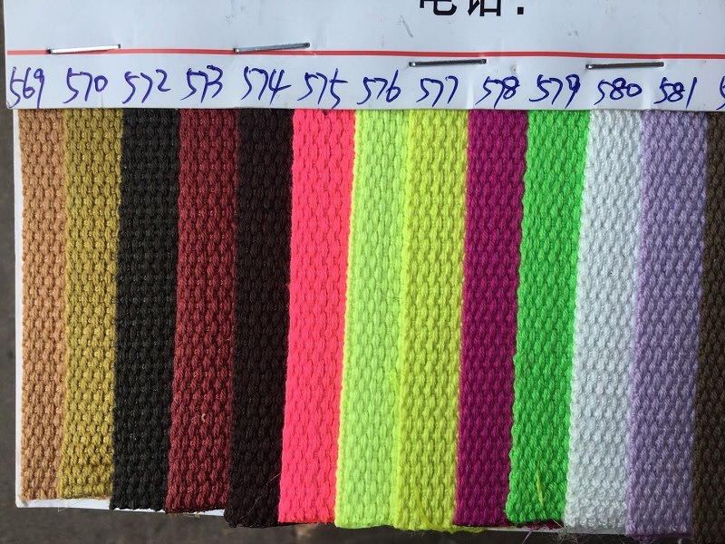 White Elephant manufacturer canvas bag cotton strap, black and colorful yoga strap, backpack hand strap, eco-friendly polyester-cotton woven strap pic 7