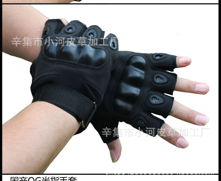 Special Forces tactical half-finger gloves, male reporter Black Eagle Sports Outdoor fighting anti-slip military fan cycling sun protection gloves pic 11