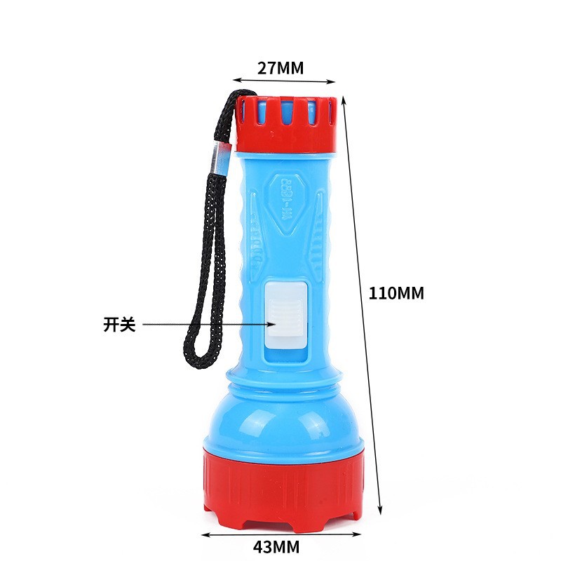 Mini flashlight with battery, outdoor camping emergency lighting flashlight, PP material, handheld flashlight, low power pic 20