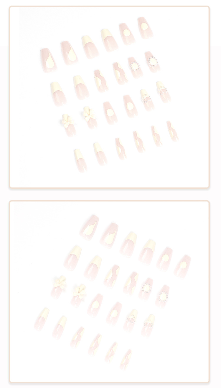 [Wealthy and Noble Lady Pearl Bow] Wholesale nail nail pads, detachable nail nail pads, nail pads pic 5