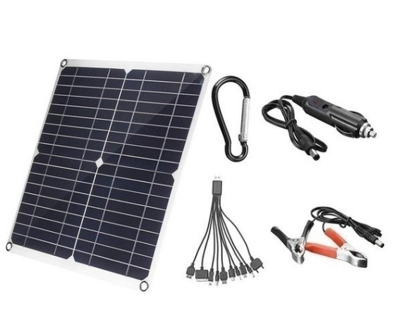 20W battery solar charger 18V 50W outdoor solar panel ship battery charger assembly pic 11