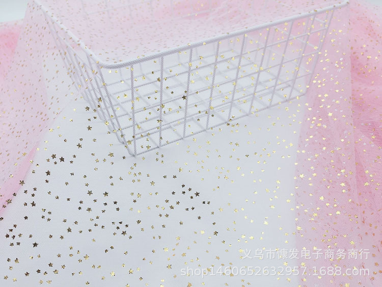 36A hexagonal star mesh fabric, starry sky fabric, stage costume fabric, diy handmade headwear accessories, hair flowers, props pic 6